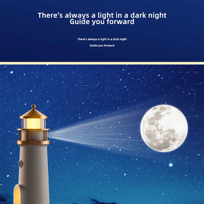 Veilleuse Projecteur Lunaire Phare Lighthaus™ – Lampe LED avec Télécommande, Haut-Parleur Bluetooth et Minuterie
