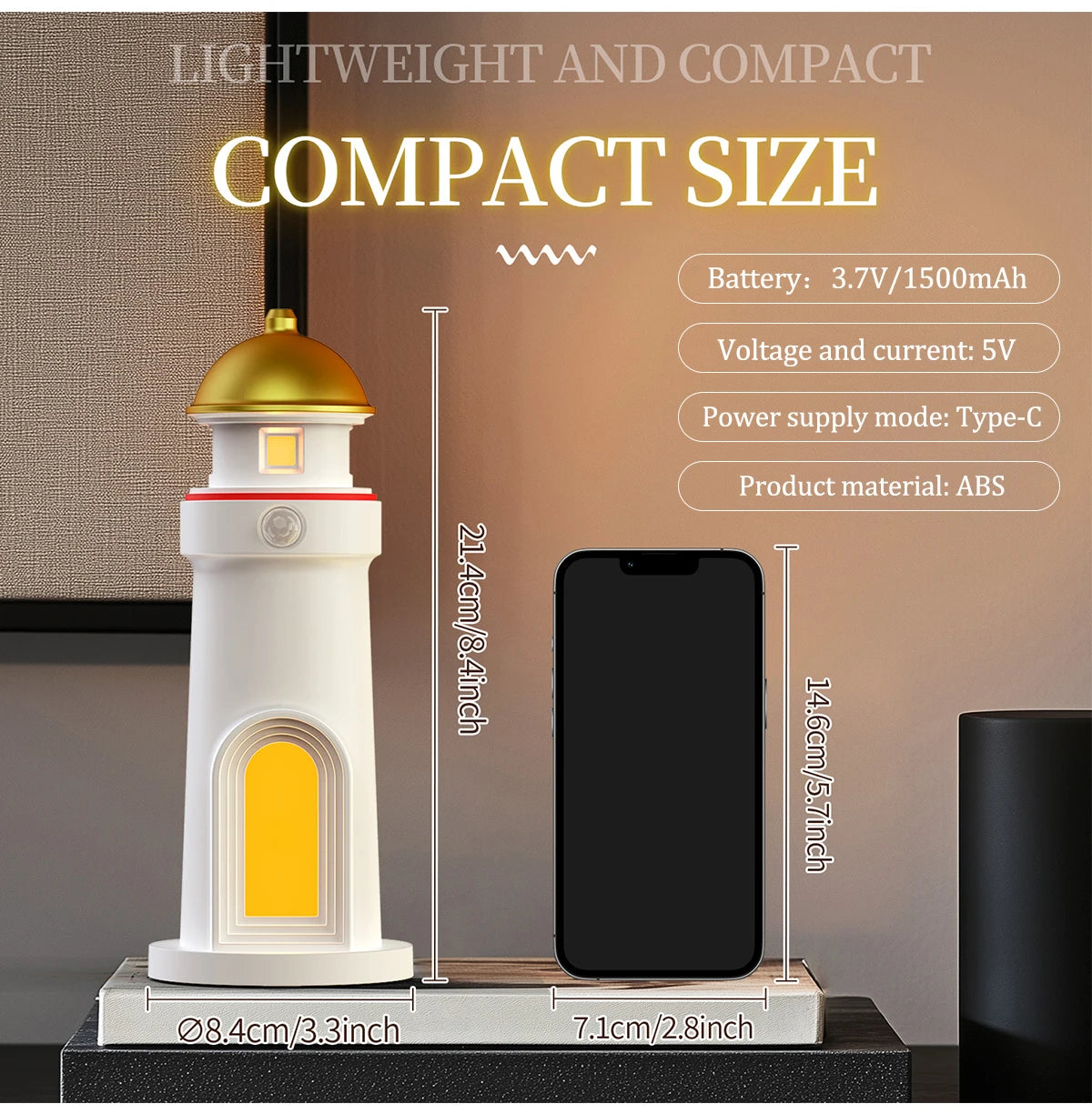 Veilleuse Projecteur Lunaire Phare Lighthaus™