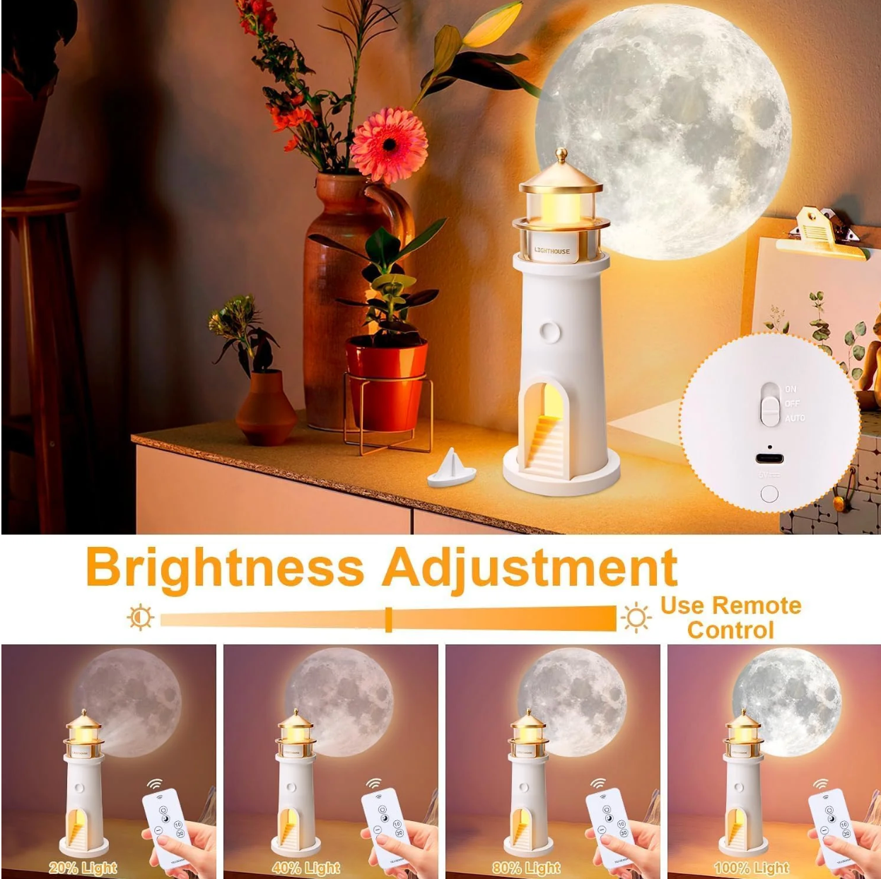 Projecteur Lunaire LED